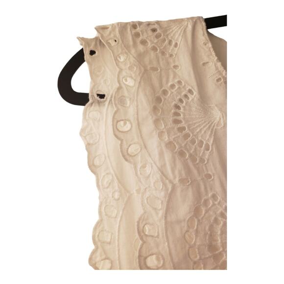 Vineyard Vines Seashell Eyelet Midi Dress White Lace Ruffle Size 14 NWT - Picture 3 of 13